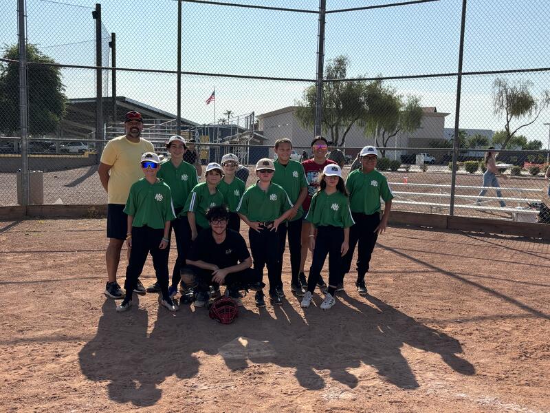 Youth tee ball team picture.